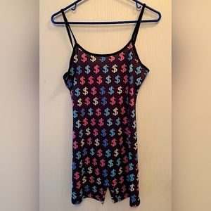 All Over Letter Graphic Jumpsuit